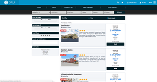 Farad Connect Travel Hotel Booking Interface
